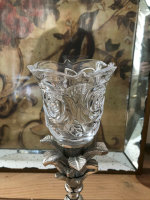 XL Kerzenglas Glasaufsatz Rose KRÖMER Teelicht...