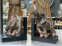 Elefant Buchstützen SET Elefanten Dickhäuter Afrika Deko Trends H25 cm