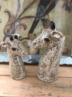Set Deko Blumenvasen Vase Keramik  Giraffe Gesicht H23...