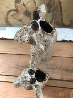 Set Deko Blumenvasen Vase Keramik  Giraffe Gesicht H23 und 17 cm