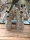 Set Deko Blumenvasen Vase Keramik  Giraffe Gesicht H23 und 17 cm
