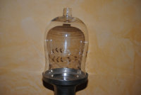 XXL Teelichtaufsatz Glasaufsatz für Kerzenleuchter Windlicht Groß Gravur Ranke